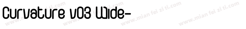 Curvature v03 Wide字体转换